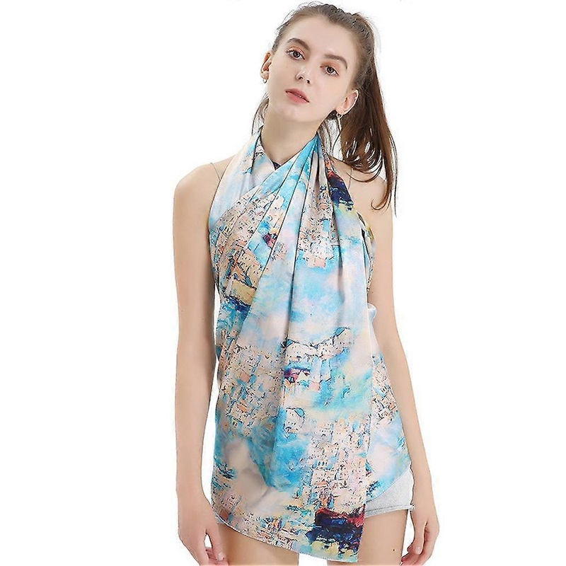 Silky Scarf Thin Lihgtweight Wraps Fashion Satin Scarf for Woman | Fruugo SG