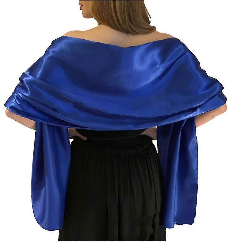 soft satin silk scarve suitable for dresses women accessories blue | Fruugo SG