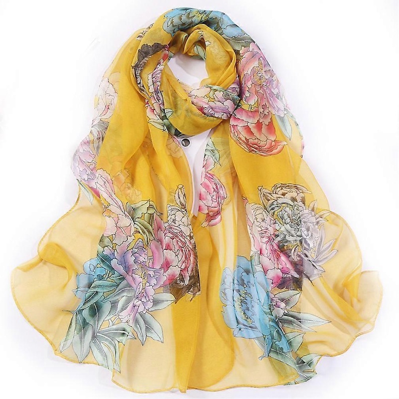 Summer Sun Proof Scarf Silk and Cotton Wraps Long Neckerchief for Lady | Fruugo SG