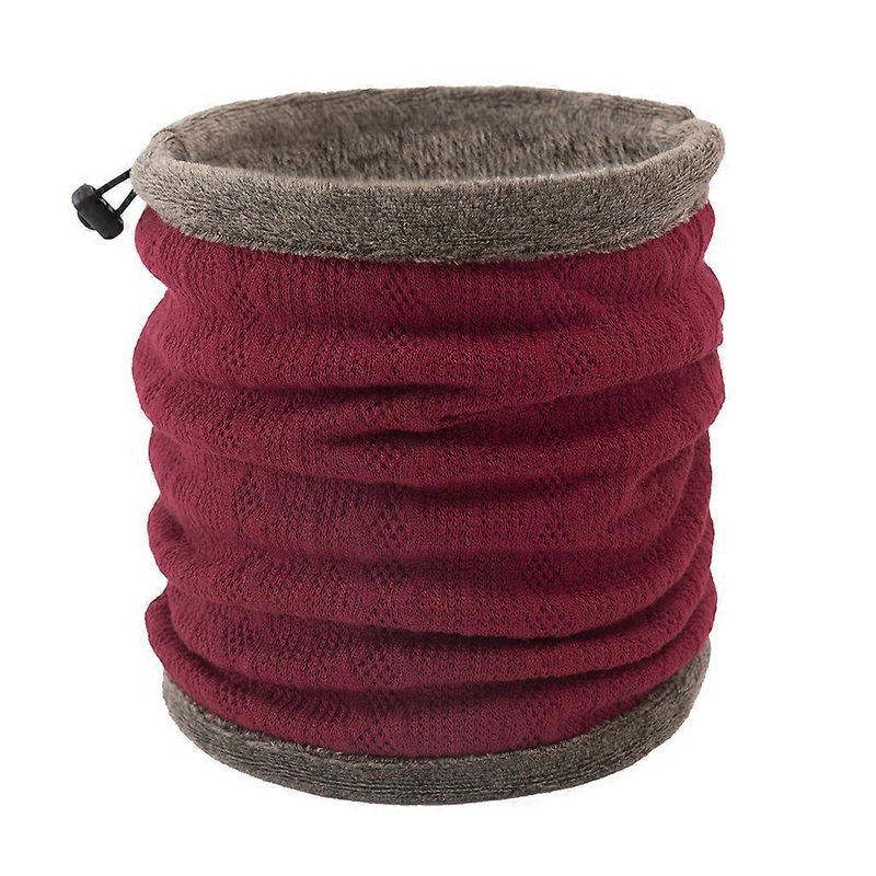 Unisex Winter Neck Warmer Gaiter Double Layer Plush Lined Crochet Knitted for Infinity Circle Scarf Thermal Windproof Multi-Purpose Face Mask Beanie | Fruugo SG