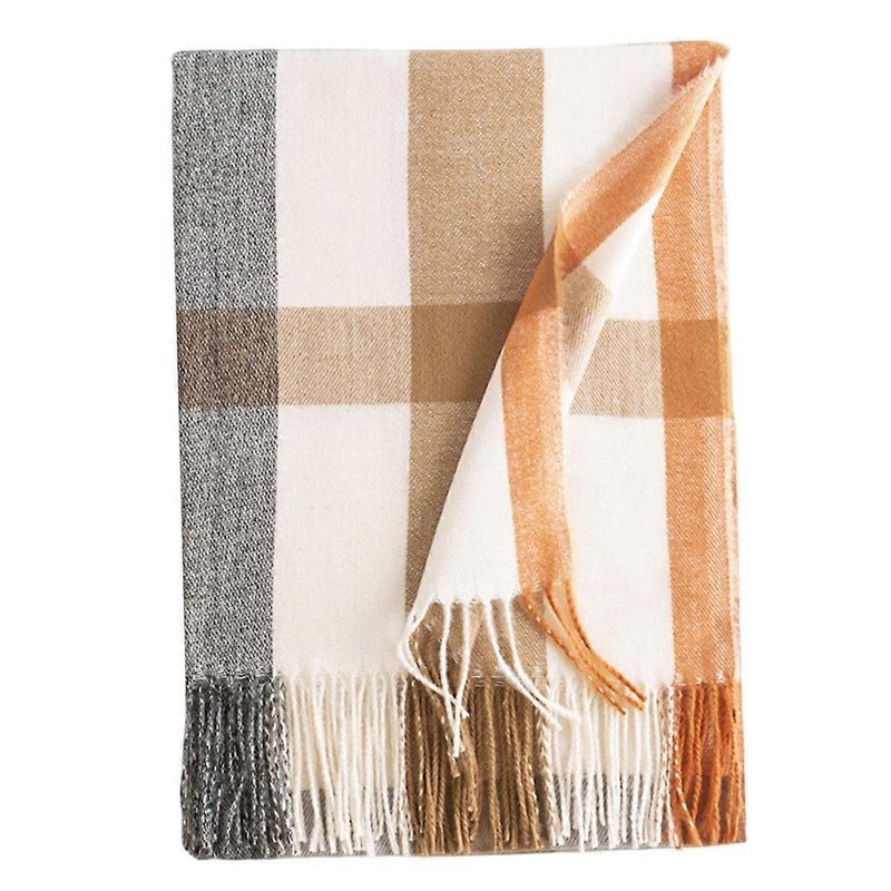 Wander  Women’s Fashion Scarves Long Shawl Winter Thick Warm Knit Large Plaid Scarf | Fruugo SG