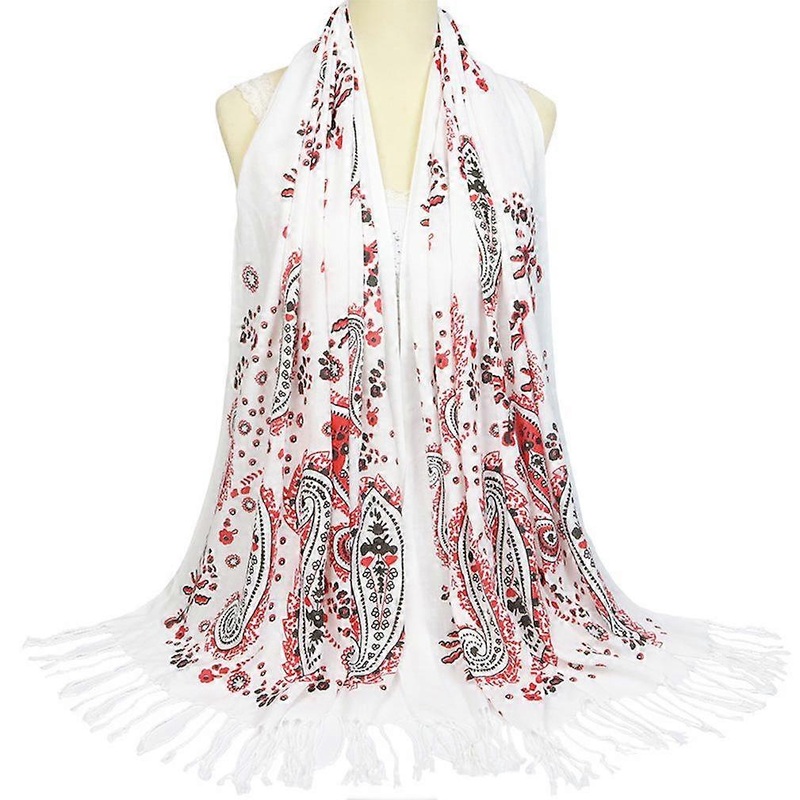 Winter Scarf Cotton Shawl Fringed Wrap for Lady | Fruugo SG