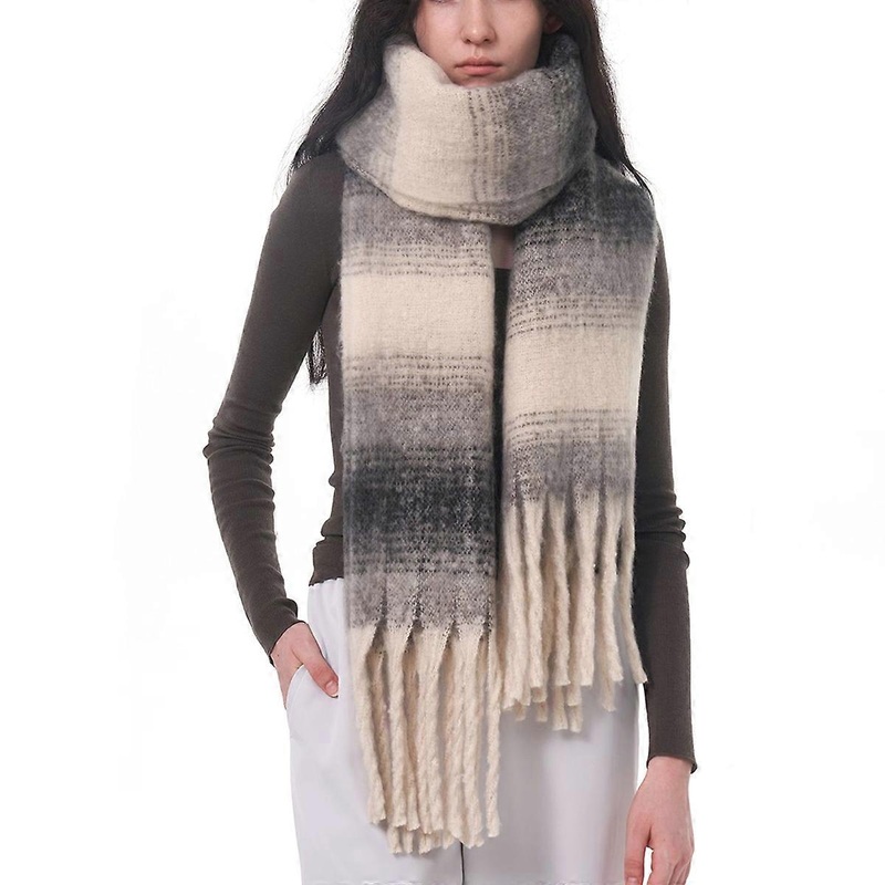 Winter Women Warm Scarf Long Shawl Large Scarves Cold Weather Thick Blanket Scarfs Colorful Plaid | Fruugo SG