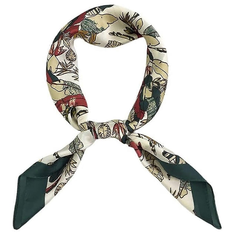Women’s Polyester Satin Soft Elegant Leaf Scarf | Fruugo SG