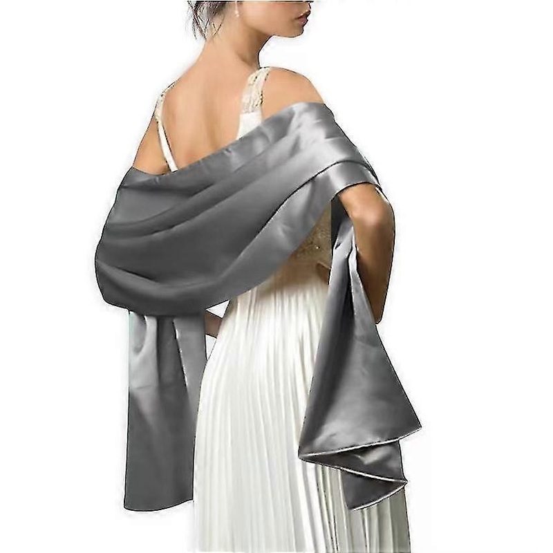 Women’s Wedding Shawl And Wraps Pure Color Elegant Long Bridal Scarfs Evening Party Wear | Fruugo SG