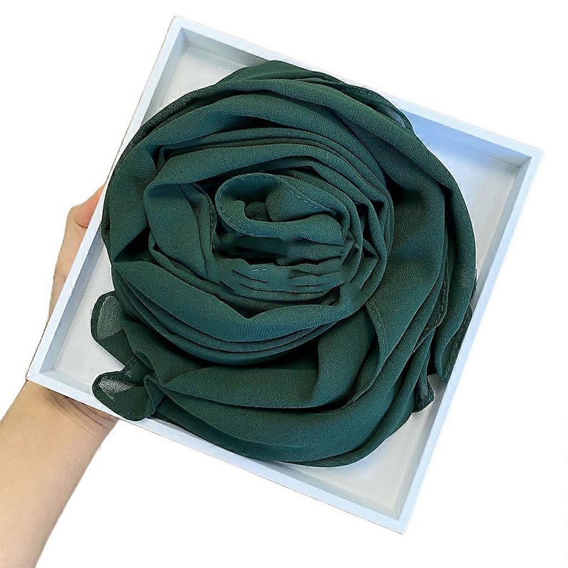 Women Solid Color Pearl Chiffon Hijab for Head Scarf Muslim Smooth Soft Malaysian Long Shawl Wrap Islamic Bandana for Head Wrap 175x70cm  emerald | Fruugo SG