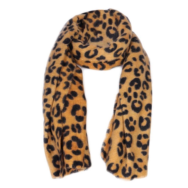 200x90cm Womens Winter Pashmina Oversized Large Scarf Vintage Leopard Animal Printed Long Blanket Tassels Shawl Wrap Neck Warmer  Yellow | Fruugo SG