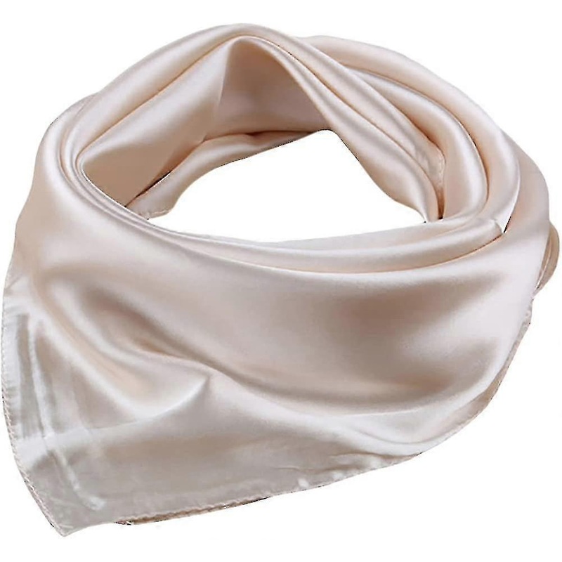 2pcs Women’s Solid Stain Charmeuse Neckerchief Square Scarf 60cm*60cm | Fruugo SG