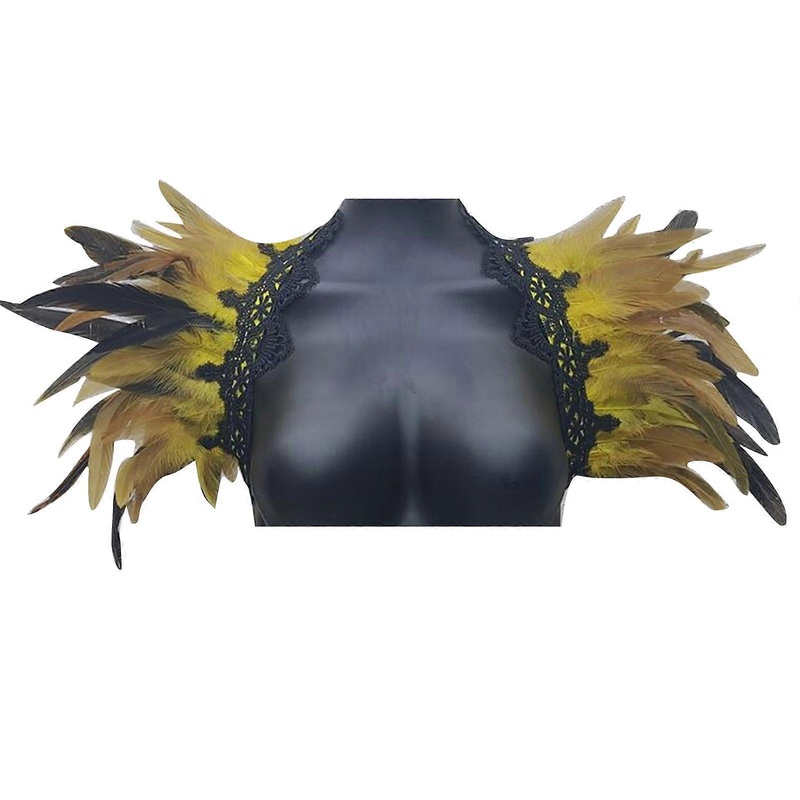 Adjustable Size Feather Shawl Scarf Wonderful for Male and Women at Carnivals Parties Vintage Photography Supply  Yellow | Fruugo SG