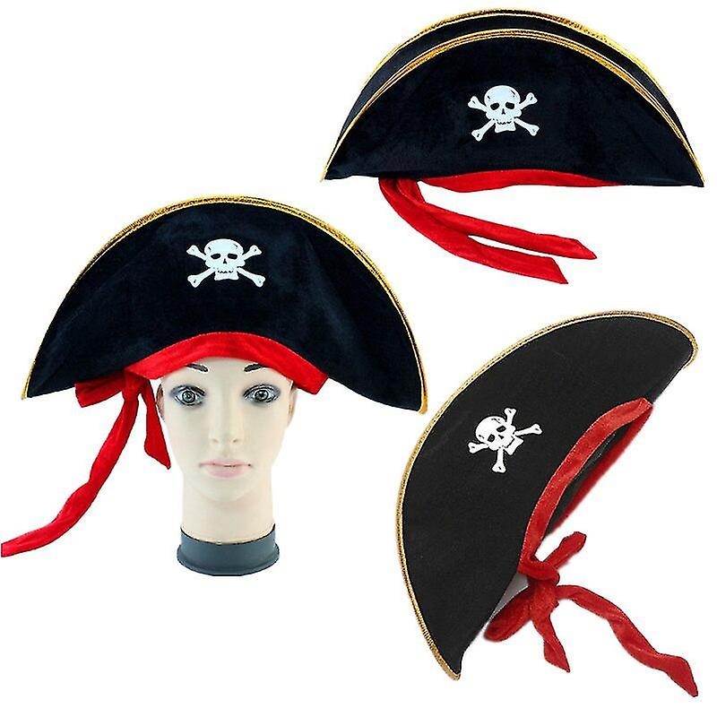 Caribbean Red Rope Pirate Hat Cosplay Unisex Adult Halloween Headdress Costume Cap Accessories Gift | Fruugo SG