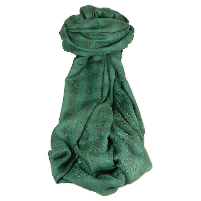 Cashmere Srinagar Muffler Scarf Medium Check Emerald by Pashmina & Silk | Fruugo SG