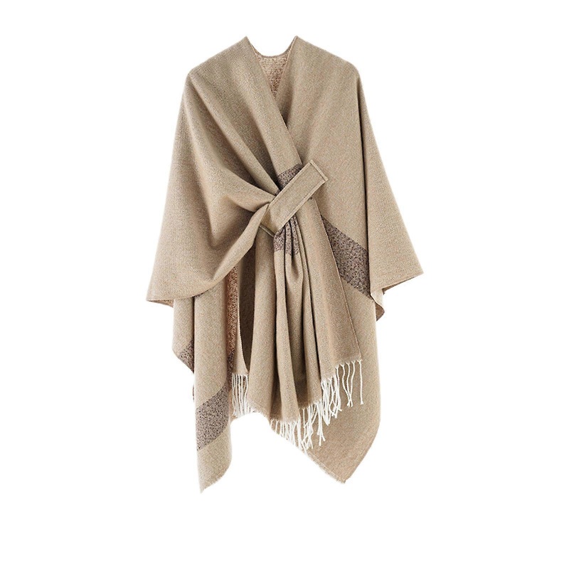 Casual Cardigan Shawls Versatiles Shawl Wrap Women’s Shawl Capes Blanket Shawl for Travel Cold Weather  khaki | Fruugo SG