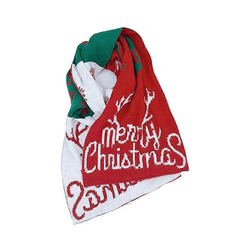 Christmas Scarf For Women Red Green Christmas Antler Pattern Scarf Warm Scarf Autumn Winter Scarf For Women | Fruugo SG