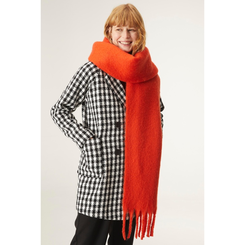 Compania Fantastica Knit scarf with fringe detail | Fruugo SG