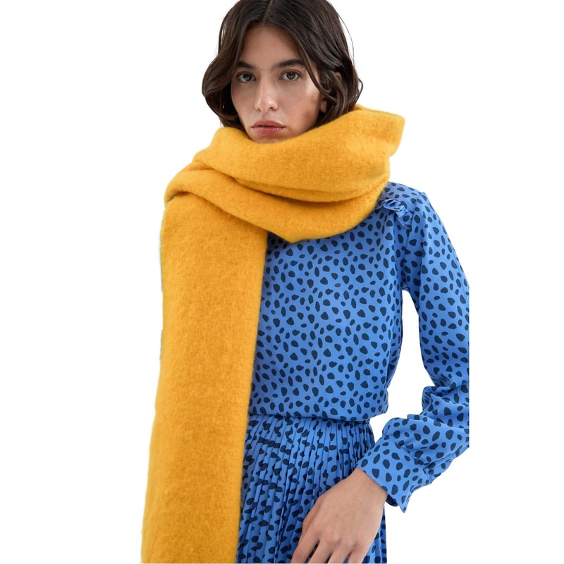 Compania Fantastica Knitted scarf with fringes | Fruugo SG
