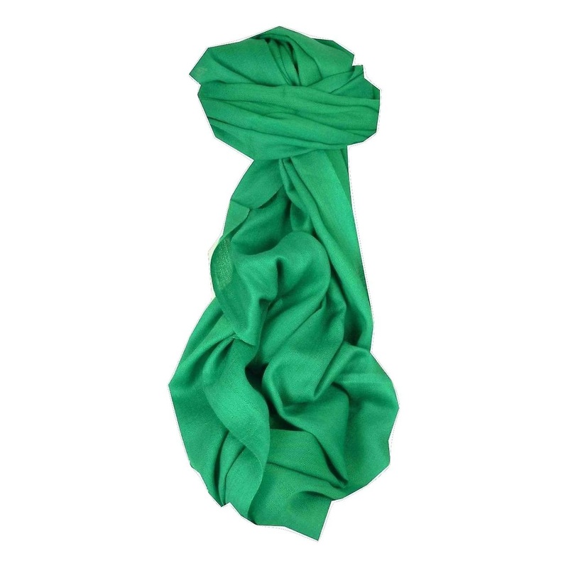 Fine Cashmere Stole Karakoram Birds-Eye Weave Jade by Pashmina & Silk | Fruugo SG