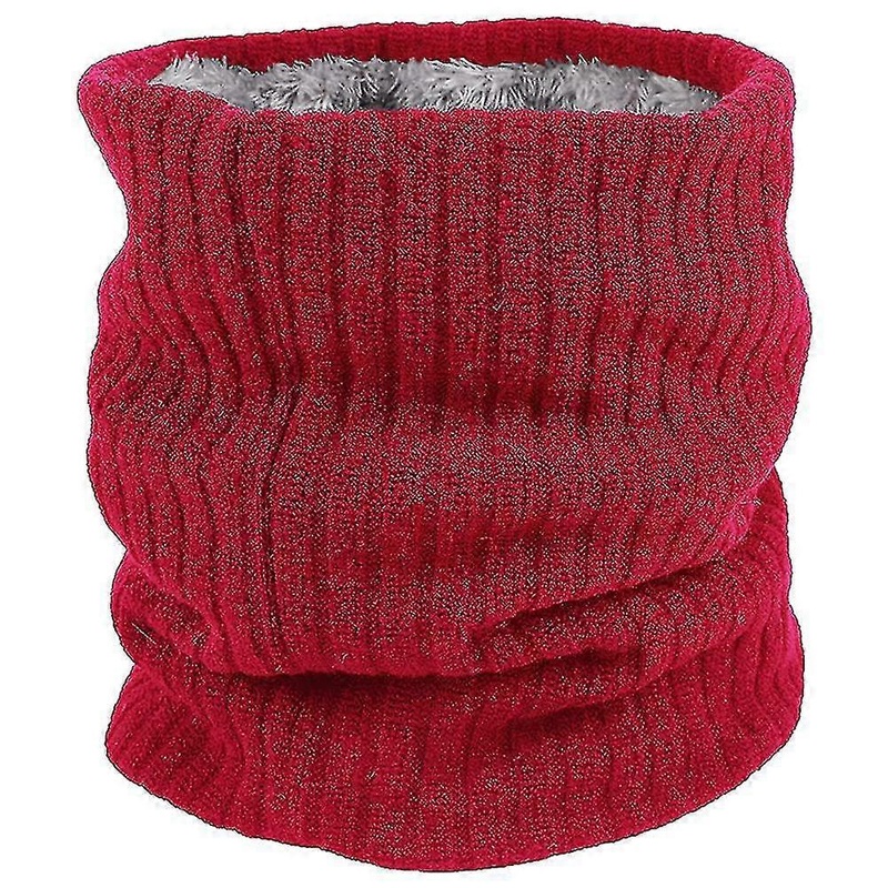Fleece Neck Warmer Thermal Snoods Unisex Thick Winter Cold Weather Knitted Circle Scarf For Cycling Motocycle Sports | Fruugo SG