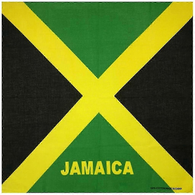 Jamaica Flag Cotton Bandana – Unisex Headwrap & Scarf for Bikers & Hip-Hop | Fruugo SG