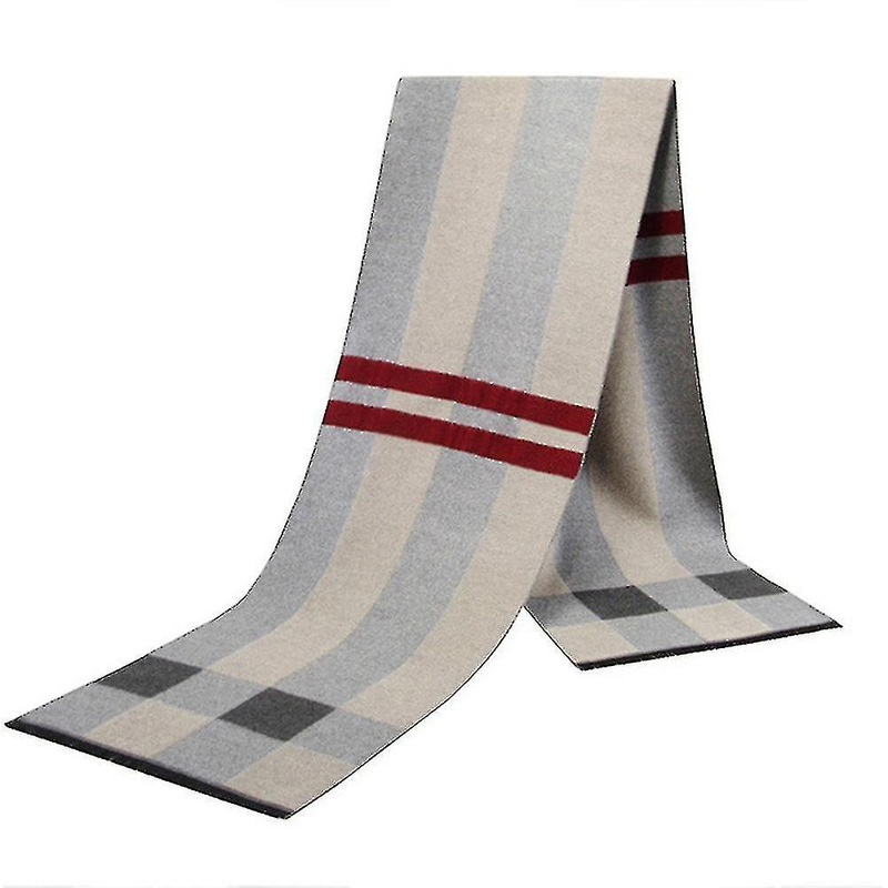 Men’s Luxury Soft Warm Elegant Plaid Senior Cashmere Feel Warm Scarf | Fruugo SG