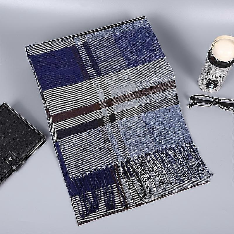 Men’s Scarves Classic Arrival Winter Plaid Scarf Tassel Edge Soft Warm Scarf | Fruugo SG
