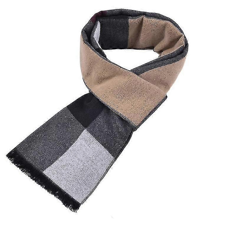 Men’s Warm Cashmere Lattice Business Scarf (four Graki) | Fruugo SG