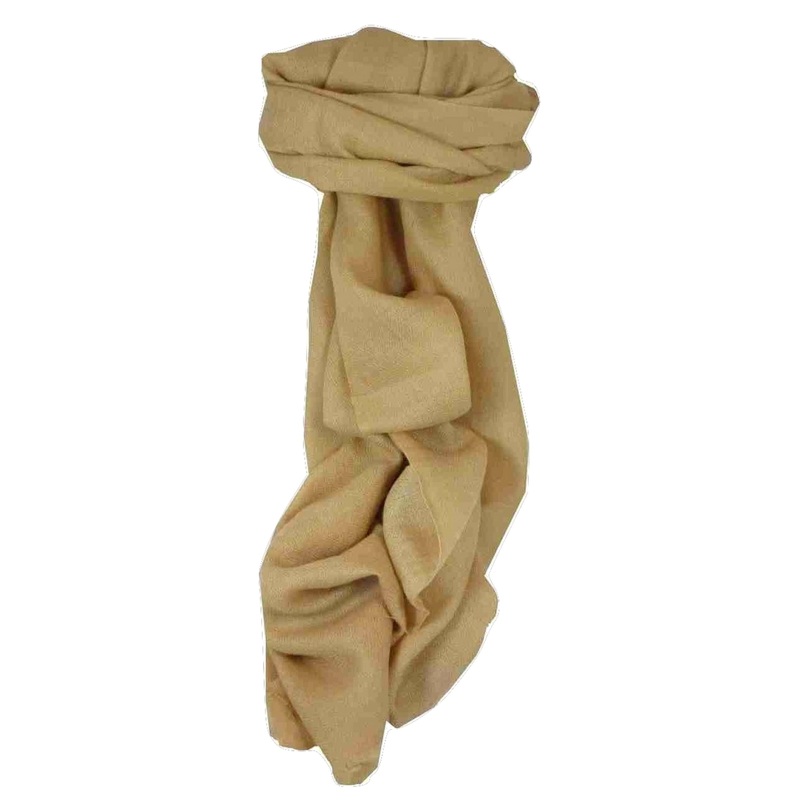 MENS Fine Cashmere Scarf Latte by Pashmina & Silk | Fruugo SG