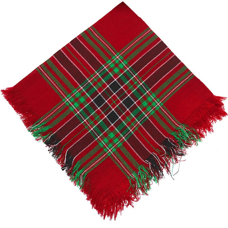 Multiuse Plaids Scarf Shawl Wrap Soft Breathable Bandana for Rural Women Fashionable and Comfortable for Various Ages  Burgundy | Fruugo SG