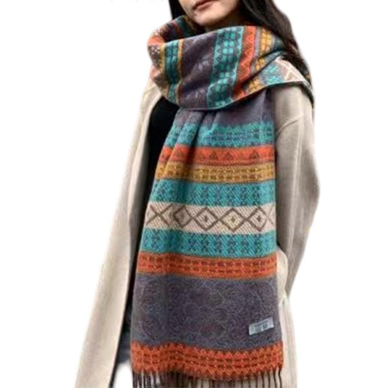 Poncho Shawl, Pompon, Ethnic Style | Fruugo SG