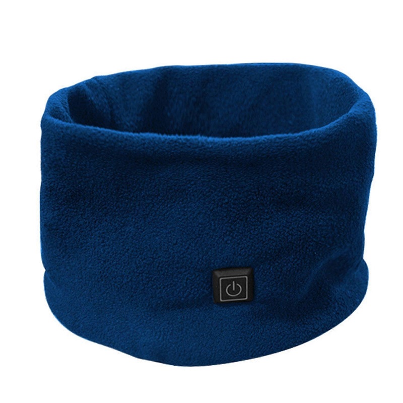 Thermal Heated Cross Scarf Gaiter Collar Women Scarf Outdoor Neckerchief Elegant Plush Neck Warmer Wrap  Blue | Fruugo SG