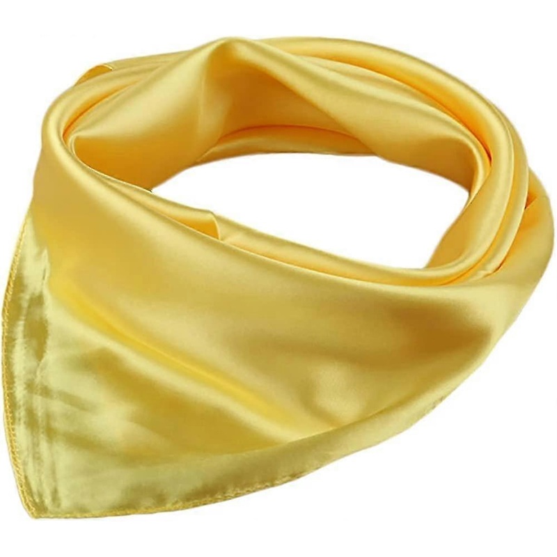 Women’s Solid Stain Charmeuse Neckerchief Square Scarf 23 * 23 | Fruugo SG