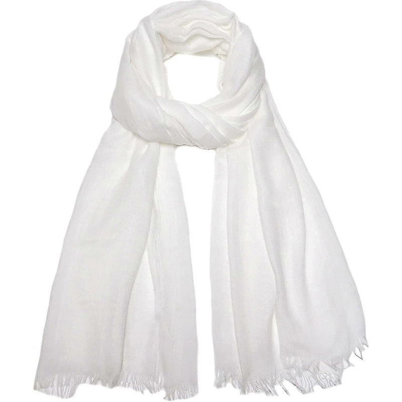 Women Summer Scarfs Lightweight Large Long Gauze Shawl Linen Beach Wrap Plain 7543 | Fruugo SG
