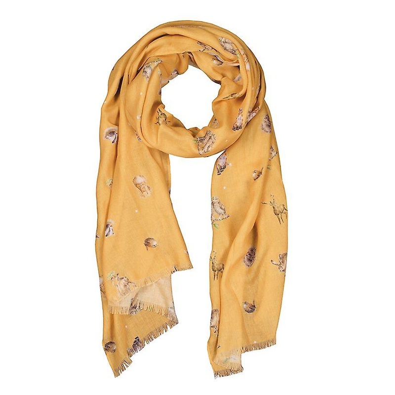 Wrendale Designs Mustard Woodlanders Scarf | Fruugo SG