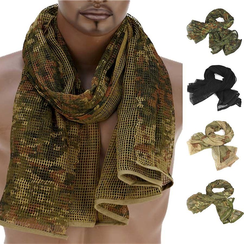 Cotton Military Camouflage Tactical Mesh Scarf – Sniper Face Veil For Camping, Hunting, Hiking, Multi-purpose Use | Fruugo SG