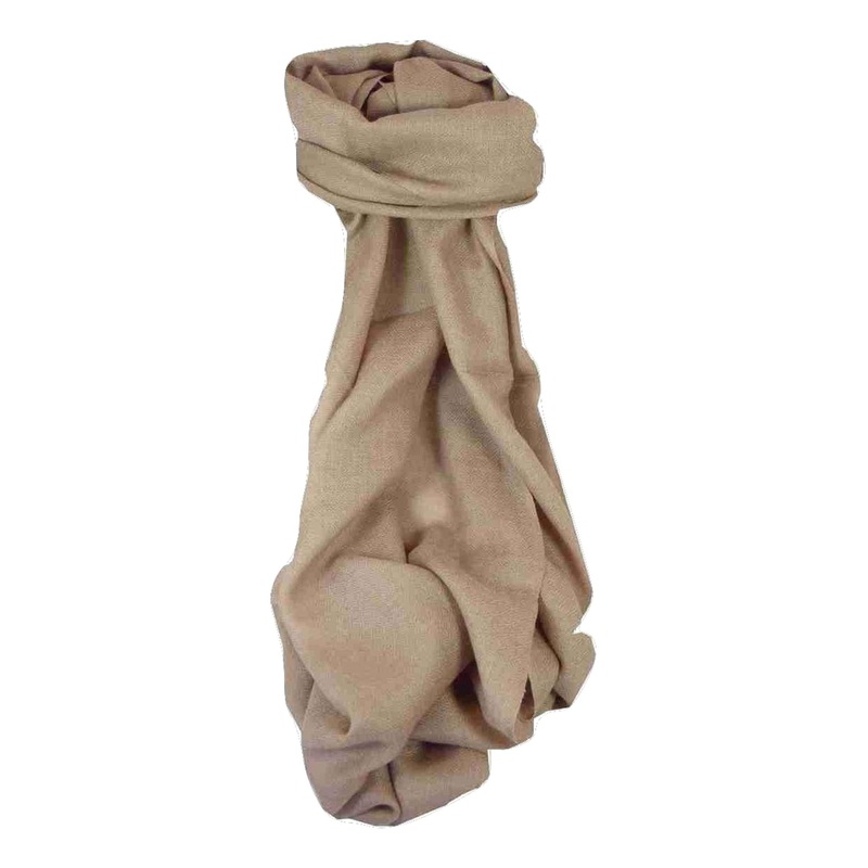 Fine Cashmere Scarf Karakoram Birds-Eye Weave Cappuchino by Pashmina & Silk | Fruugo SG