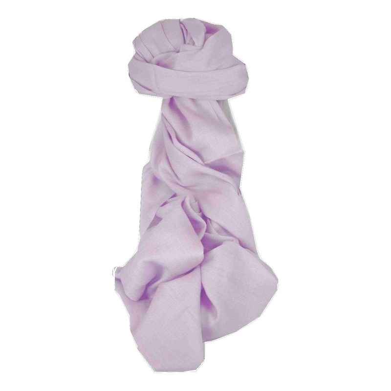 Fine Cashmere Stole Karakoram Birds-Eye Weave Lilac by Pashmina & Silk | Fruugo SG