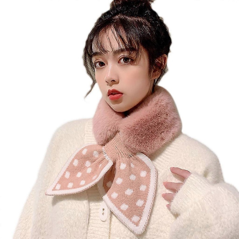 for Cross Scarf Faux Fur Collar Scarf Wool Collar Soft Women Faux Rabbit Fur Collar Scarf Plush Neck Warmer Winter Scarv  PK | Fruugo SG