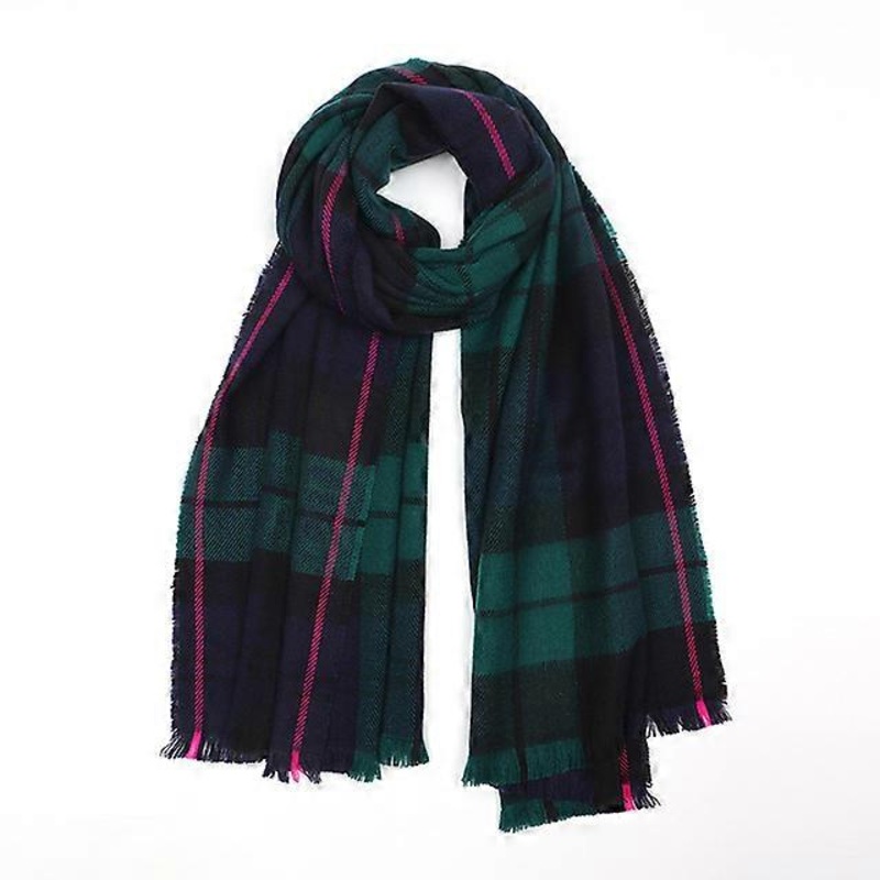 Foulard Autumn Winter Warm Cashmere Scarves Striped Plaid High Quality Long Tassel Women Thicken Wrap Shawl Ladies Wool Pashmina | Fruugo SG