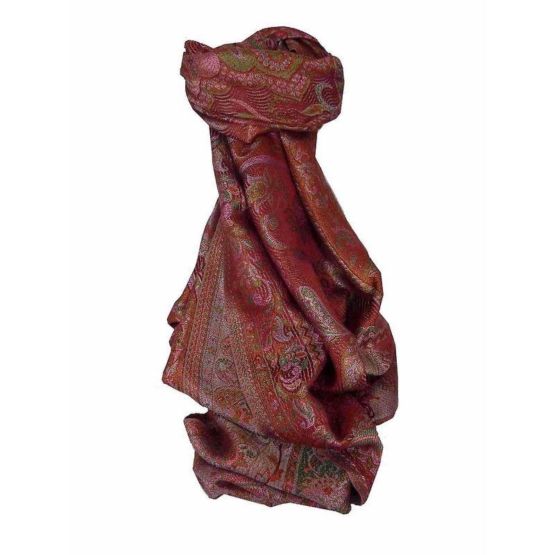 Mens Jamawar Premium Silk Scarf Pattern 6269 by Pashmina & Silk | Fruugo SG