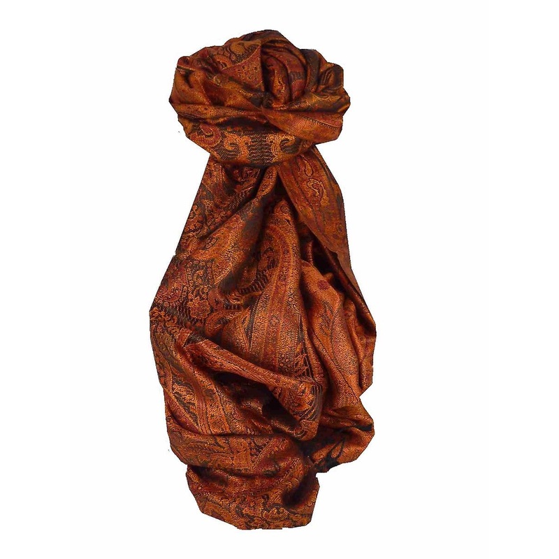 Mens Jamawar Premium Silk Scarf Pattern 7419 by Pashmina & Silk | Fruugo SG