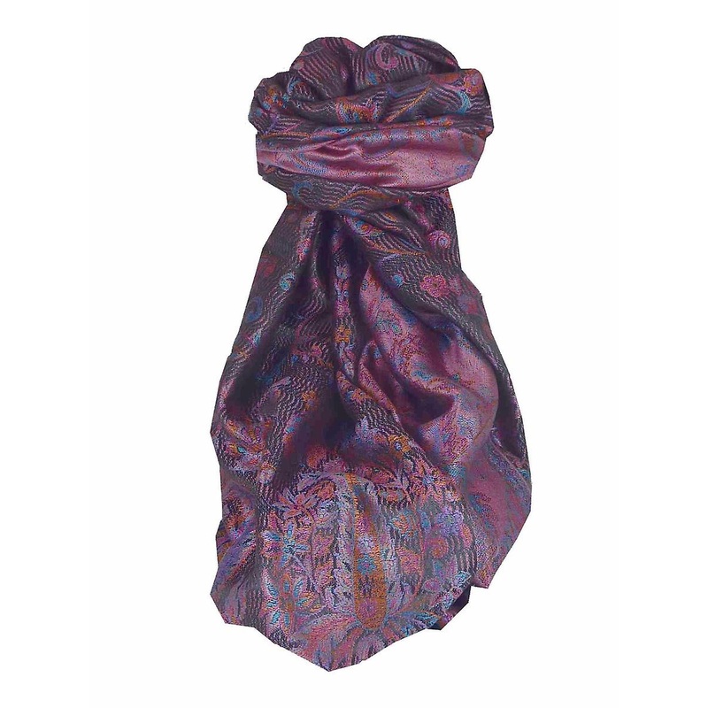 Mens Jamawar Premium Silk Scarf Pattern 8119 by Pashmina & Silk | Fruugo SG