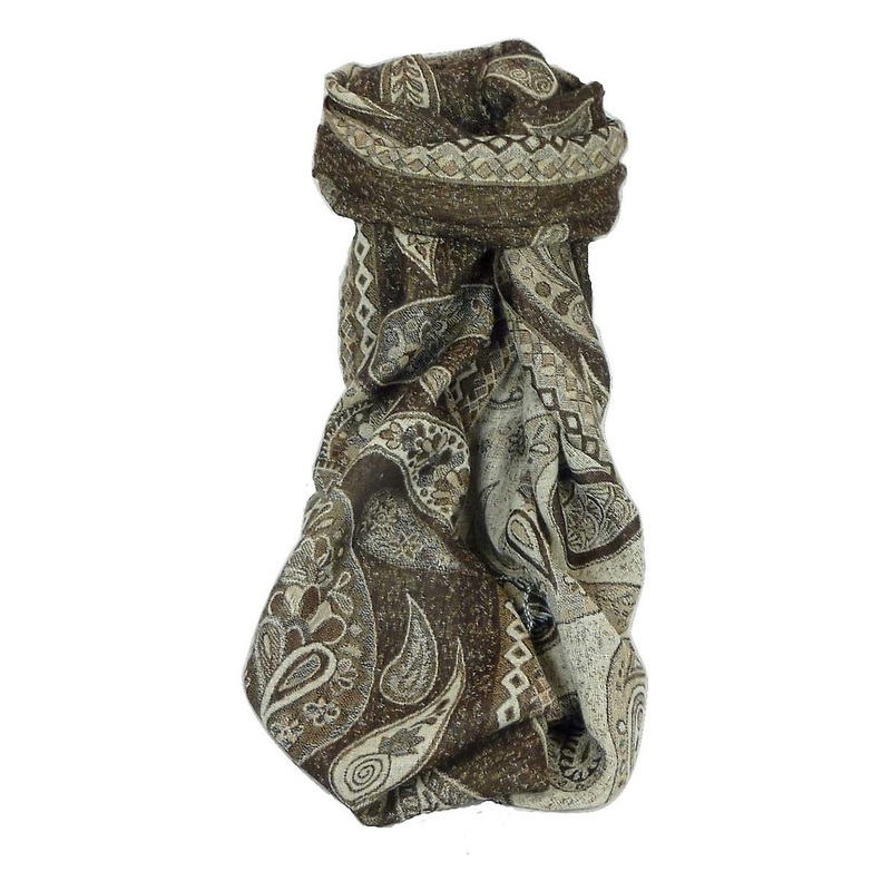 Muffler Scarf 4003 in Fine Pashmina Wool Heritage Range by Pashmina & Silk | Fruugo SG