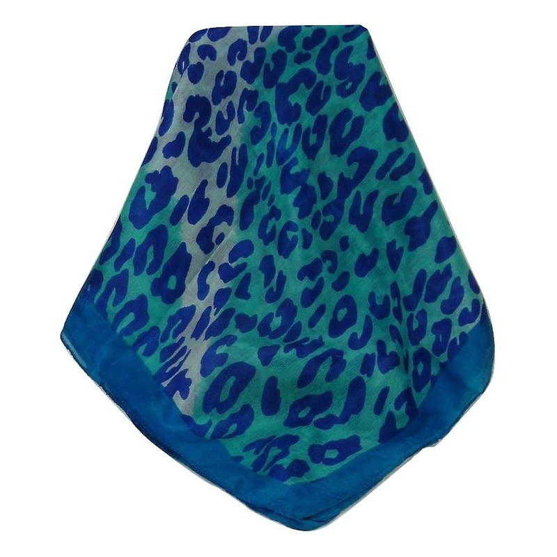 Mulberry Silk Contemporary Square Scarf Garthi Aqua by Pashmina & Silk | Fruugo SG