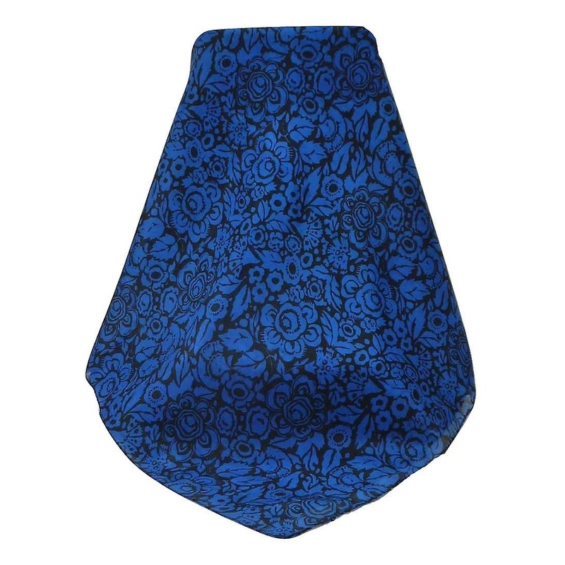 Mulberry Silk Contemporary Square Scarf Quila Sapphire by Pashmina & Silk | Fruugo SG