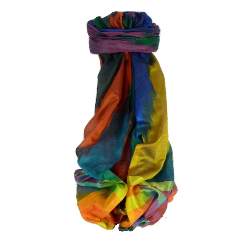 Varanasi Ekal Premium Silk Long Scarf Heritage Range Tiwari 4 by Pashmina & Silk | Fruugo SG