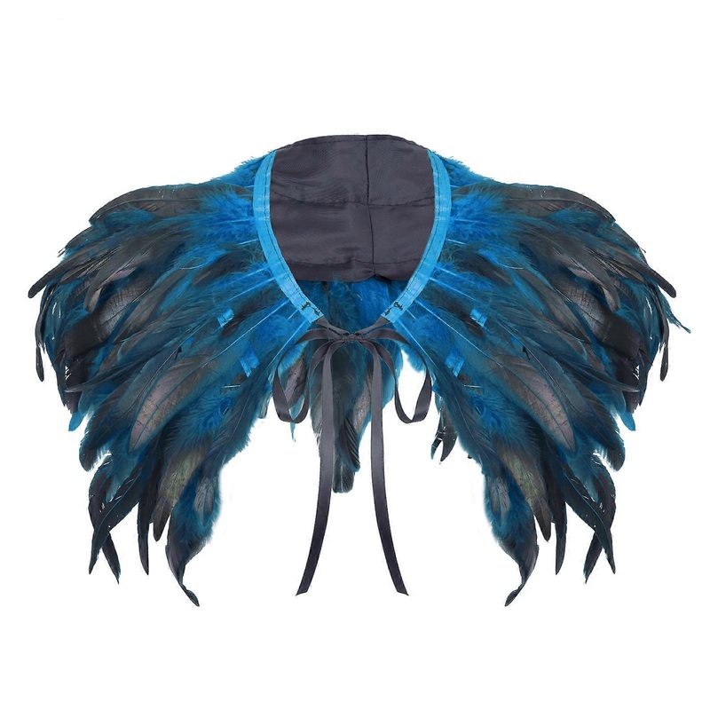 Adjustable Feather Collar Suitable for Women and Men at Halloween Parties 1920s Banquet Vintage Feather Shrug  Sky Blue | Fruugo SG