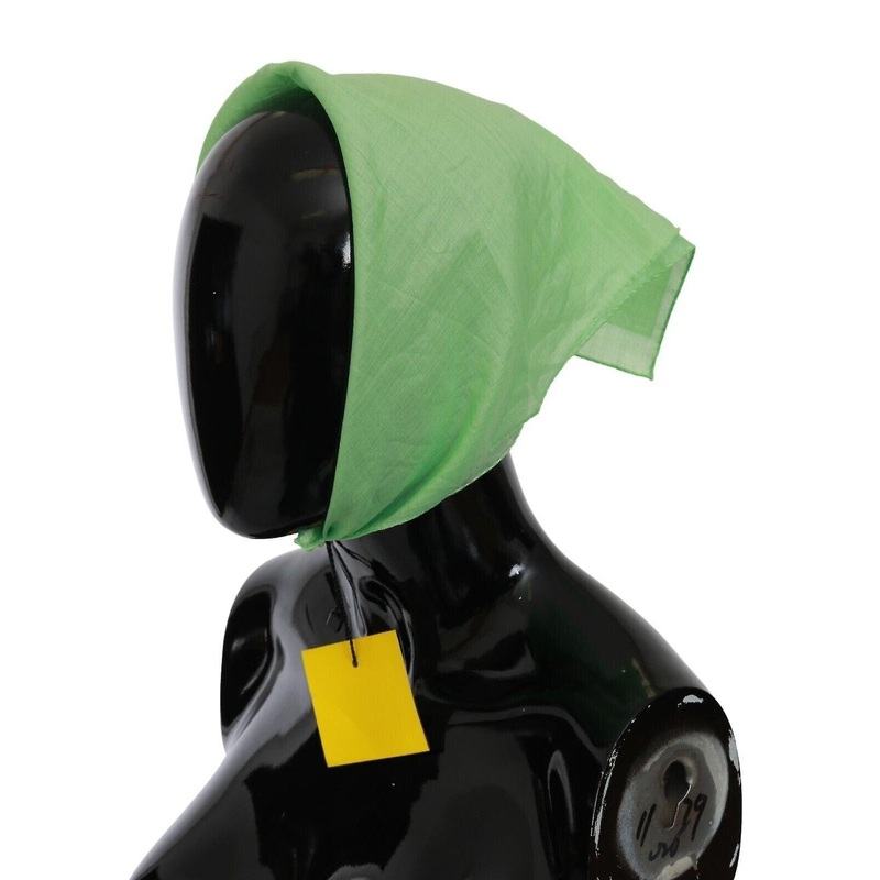 Apple Green Linen Square Foulard Head Wrap Scarf | Fruugo SG