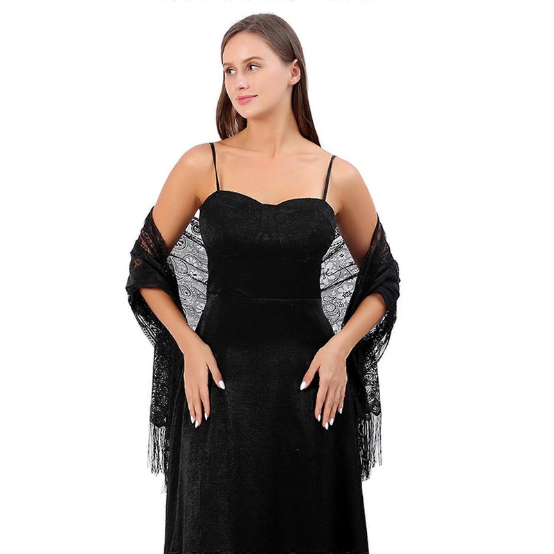 Evening Dress Shawls and Wraps for Evening Party Dresses Shawl  Summer Shawl Wraps For Women Lightweight Pashmina Shawl  Black | Fruugo SG