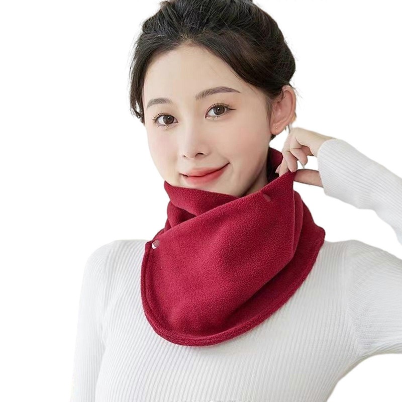 Fleece Neck Warmer Winter Neck Windproof Tube Scarf for Men Bandana Mask Soft Half Face Cover Snowboard Gaiter Women  Burgundy | Fruugo SG