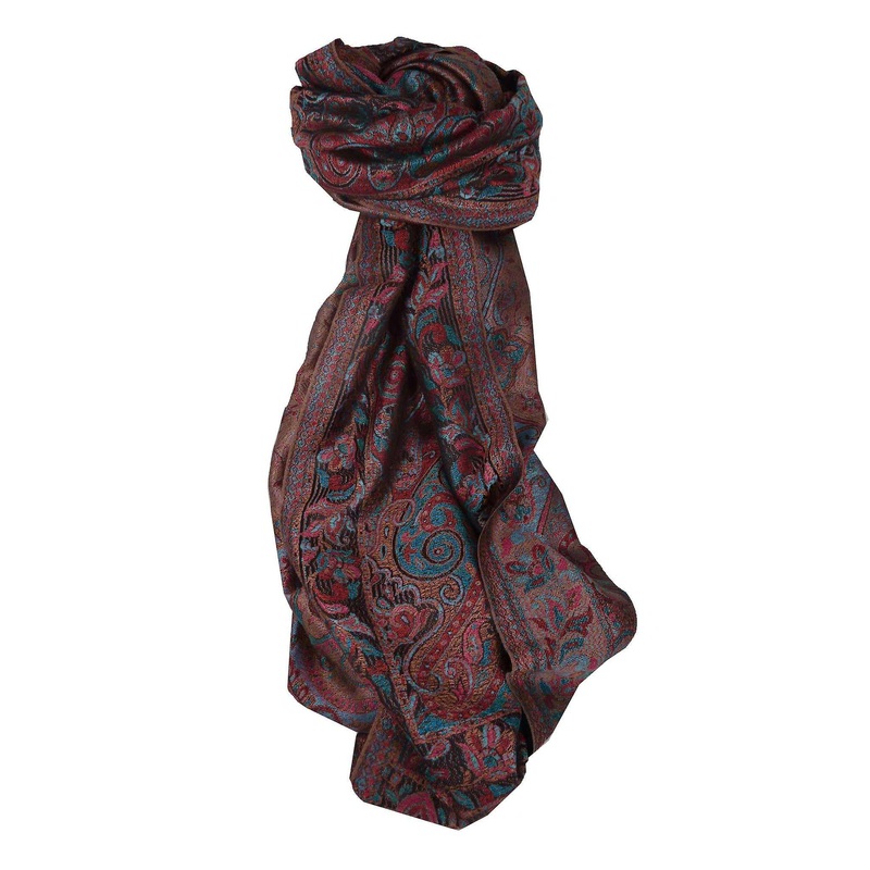 Jamawar Premium Silk Stole Pattern 3699 by Pashmina & Silk | Fruugo SG