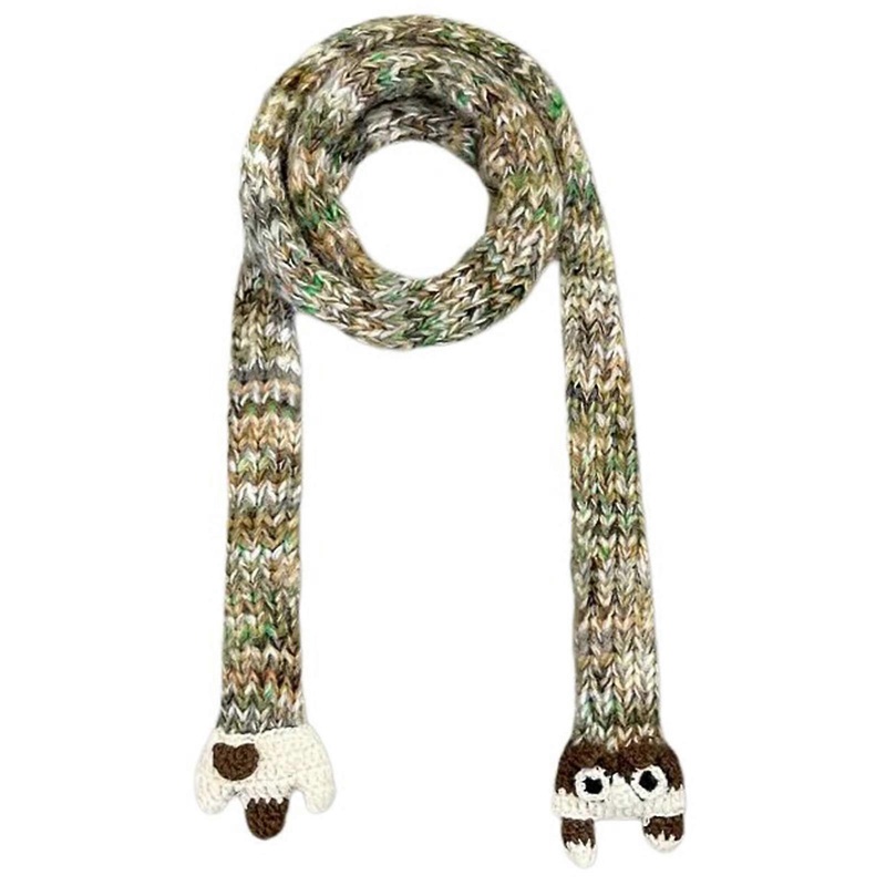 Long Scarf for Women Girl All Matching Skinny Scarf Cartoon Animal Neck Scarf Fashion Photosnap Neckwear for Daily Use  green card | Fruugo SG